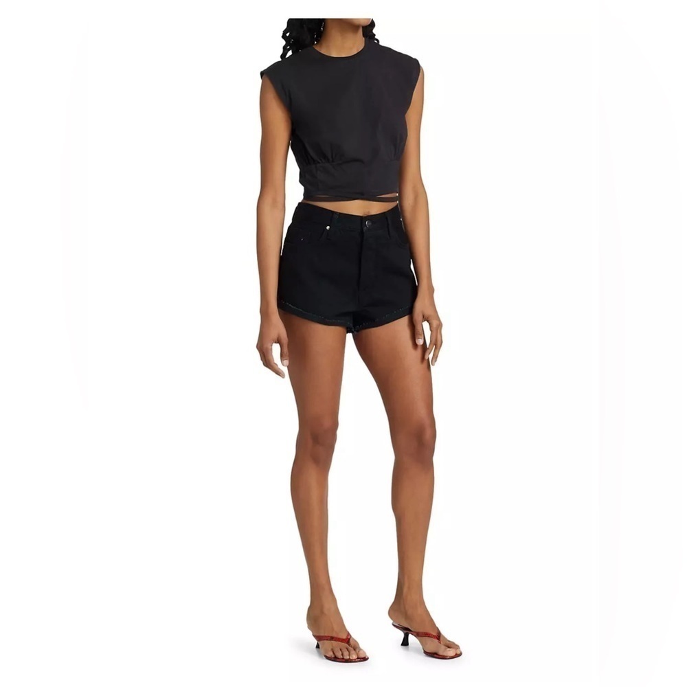 Frame Tie-Waist Cropped Muscle Tee Size XS - Picture 5 of 7